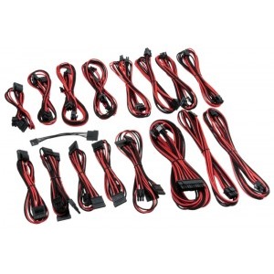 CableMod Kit cabluri alimentare C-Series pentru Seria AXI/AX/HX/HXI/TXM/CXM/CSM/RM, Black-Red