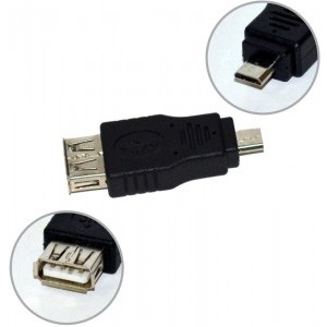 Vakoss 1x USB 2.0 Female - 1x microUSB 2.0 Male, negru
