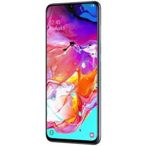 Samsung Galaxy A70, FHD+ sAMOLED Infinity-U, 128GB, 6GB RAM, Dual SIM, 4G, NFC, 4-Camere: 32 mpx, 32 mpx + 8 mpx + 5 mpx, Baterie 4500 mAh, Black