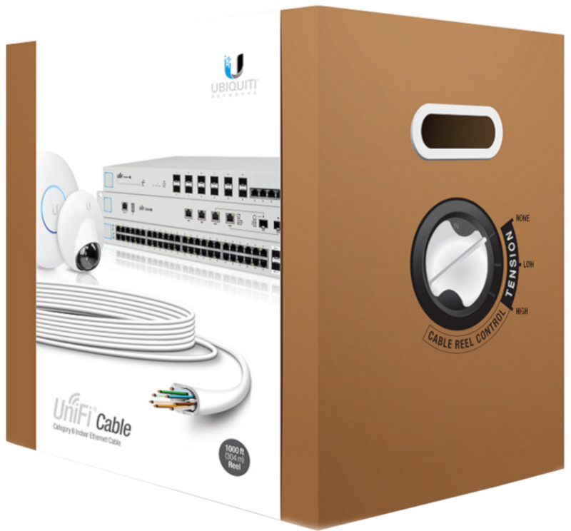 Cablu retea Ubiquiti UniFi Indoor Cable UTP Cat6, Cupru, Rola 305m