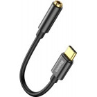 Cablu de date / adaptor Baseus Adaptor CATL54-01, USB-C Male la Jack 3.5 mm Female, Black
