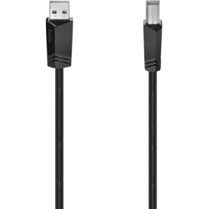 Cablu periferice Hama USB tip A 2.0 Male la USB tip B 2.0 Male, 5 m, Negru