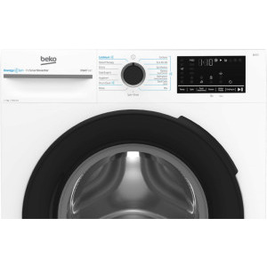 Beko BM3WFSU47415WB, 7 kg, 1400 RPM, Clasa A, ProSmart Inverter, SteamCure, AddXtra, EnergySpin, ColdWash, Alb