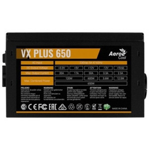 Aerocool VX PLUS 650, 650W