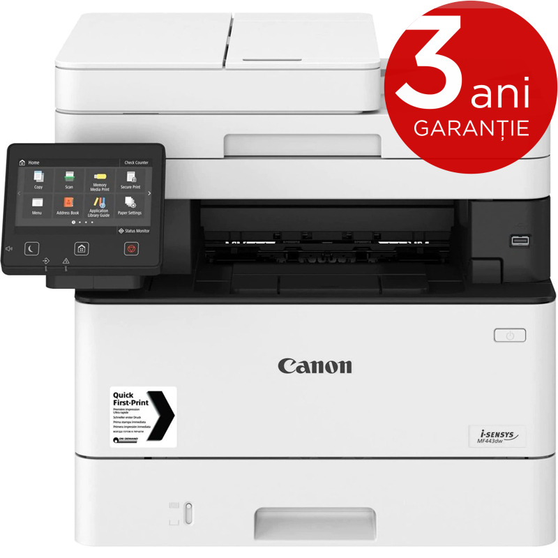 Multifunctionala Canon i-SENSYS MF443dw, Laser, Monocrom, Format A4 ...