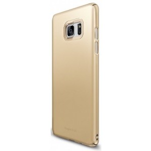 Ringke Protectie pentru spate Slim Royal Gold pentru Samsung Galaxy Note 7 + Bonus folie Ringke Invisible Screen Defender