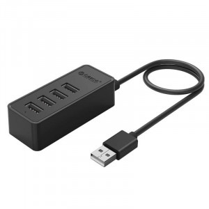 Orico 4 porturi, USB 2.0, Negru