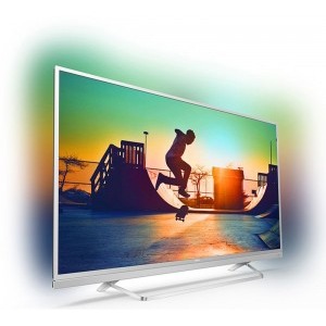Philips Smart TV Android 55PUS6482/12 Seria PUS6482/12 139cm argintiu 4K UHD HDR Ambilight cu 3 laturi