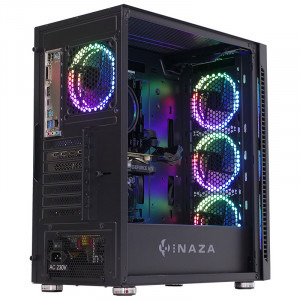Gaming Raptor5 AMD, AMD Ryzen 5 PRO 5650G 3.9GHz, 16GB DDR4, 500GB SSD, GTX 1660 SUPER 6GB GDDR6, Iluminare RGB