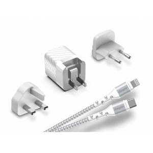 Energizer A20MUL, 1x USB-C, 20W, cablu USB-C la Lightning MFi (adaptor US, UK, EU)