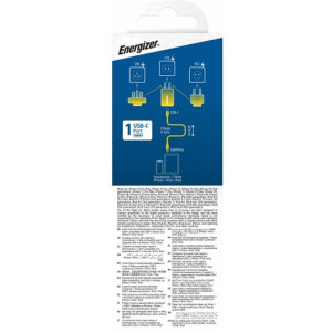 Energizer A20MUL, 1x USB-C, 20W, cablu USB-C la Lightning MFi (adaptor US, UK, EU)