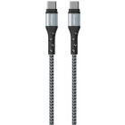 Cablu de date / adaptor Energizer USB-C Male la USB-C Male, braided nylon, 2 m, Blue