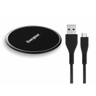 Incarcator wireless Energizer WLACBLBKM, Wireless Qi, 3.4A, 10W, Black + cablu USB la microUSB