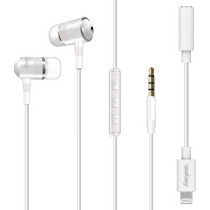 Energizer In-Ear, UIL35WH2, White cu adaptor Lightning