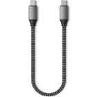 Cablu periferice Satechi USB 2.0 Tip C Male - USB 2.0 Tip C Male, 0.25m, gri-negru
