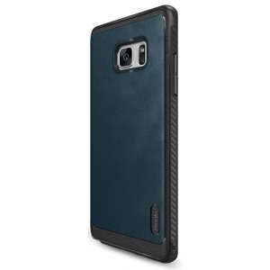 Ringke Protectie pentru spate Flex S Deep Blue pentru Samsung Galaxy Note 7 + Bonus folie protectie Ringke Invisible Screen Defender