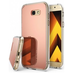 Ringke Protectie pentru spate Mirror Rose Gold pentru A720 Galaxy A7 (2017) + folie protectie Ringke