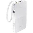 Baterie externa Baseus EnerFill FC51 Bipow2 Pro, 20000 mAh, 1x USB, 1x USB-C, 22.5 W, Display, Cablu USB-C integrat, White