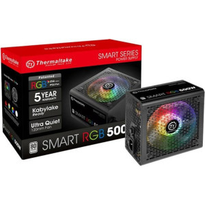 Thermaltake Smart RGB, 80+, 500W, Black