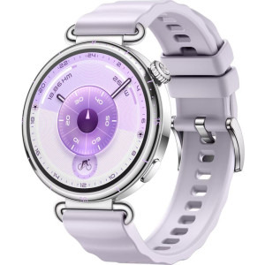 Huawei Watch GT 6, 41mm, Steel Stainless Steel, curea Purple Fluoroelastomer