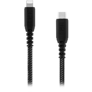 Cablu de date / adaptor TnB Xtremwork USB-C Male la Lightning Male, 1.5 m, Black, amperaj maxim suportat 3A