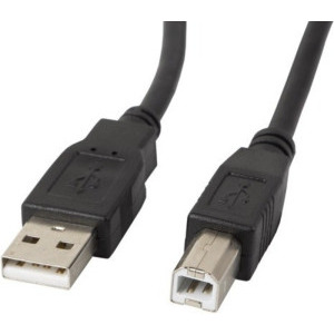 Cablu periferice Lanberg USB 2.0 Male tip A - USB 2.0 Male tip B, 5m, Black