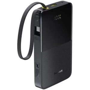 Baterie externa Baseus EnerFill FC51 Bipow2 Pro, 20000 mAh, 1x USB, 1x USB-C, 22.5 W, Display, Cablu USB-C integrat, Black