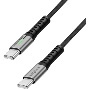 Cablu de date / adaptor Logilink CU0444 USB-C Male la USB-C Male, 240 W, 2 m, Black