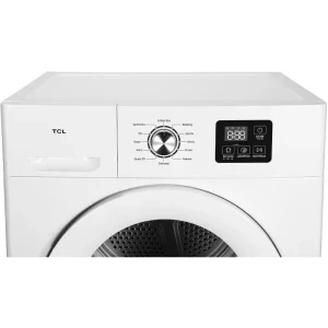 TCL DF0816WE0, Pompa de caldura, 8 kg, Clasa E, Auto Dry, Quick Dry, Gentle Dry, Alb