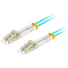 Cablu retea Lanberg Fiber Optic Patchcord MM LC/UPC-LC/UPC Duplex OM3 1 m LSZH Blue