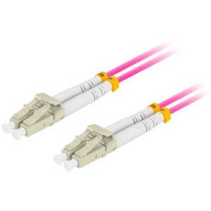 Cablu retea Lanberg Fiber Optic Patchcord MM LC/UPC-LC/UPC Duplex OM4 3 m LSZH Violet