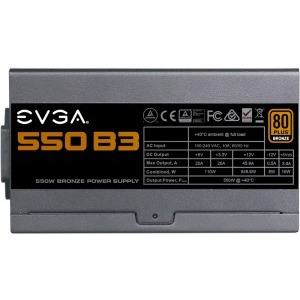 EVGA B3, 80+ Bronze, 550W
