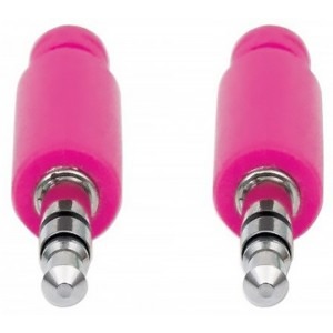 Manhattan Jack 3.5 mm Male - Jack 3.5 mm Male, 1m, mov - roz