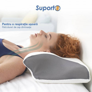 Suporto Set 4x perne ortopedice din spuma cu memorie, cu extensii