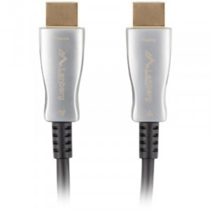 Lanberg HDMI Male - HDMI Male, v2.0, 50m, negru-argintiu