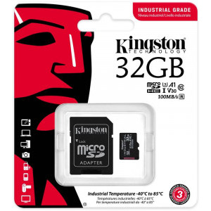 Kingston MicroSDHC Industrial Class 10 UHS-I 32GB + Adaptor