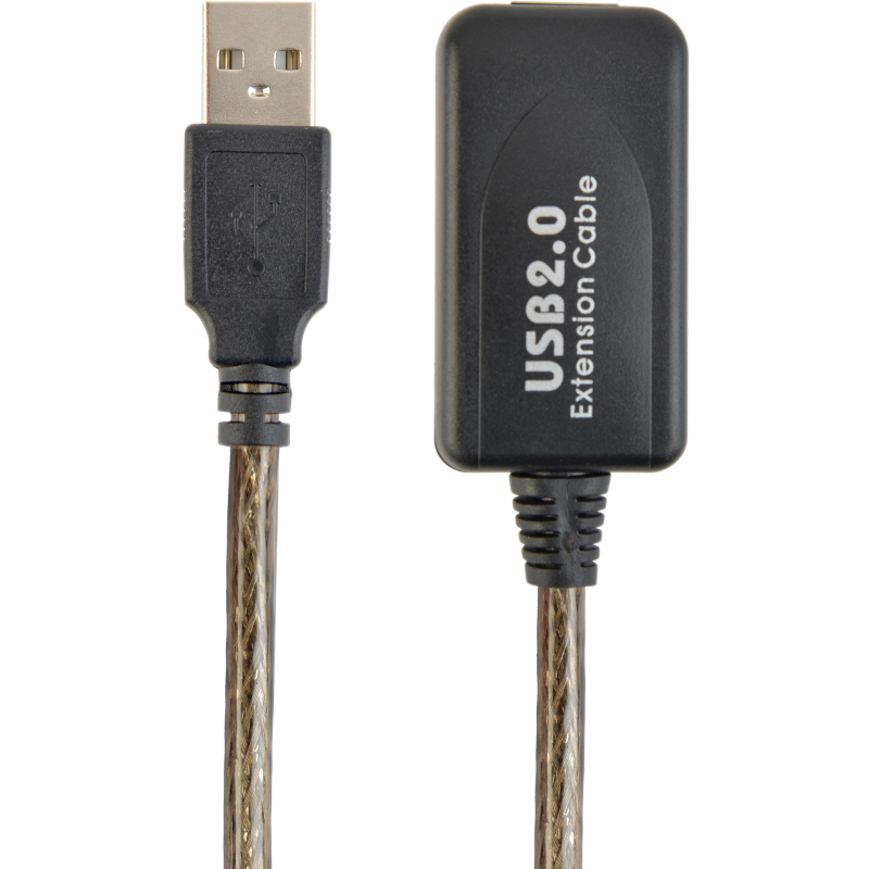 Cablu periferice Gembird USB 2.0 Male - USB 2.0 Female, 10m, negru
