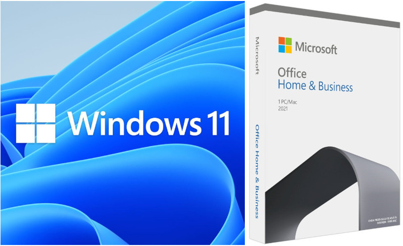 Sistem de operare Microsoft Pachet Special Licente Retail: 1x Windows 11 Home + 1x Office Home and Business 2021