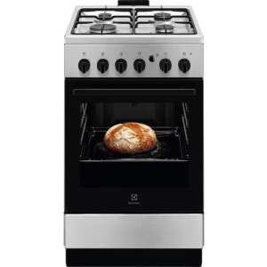 Electrolux LKG504012X, Gaz, 4 arzatoare, Aprindere integrata, Sistem de siguranta, Autocuratare catalitica, Grill, Rotisor, 50 cm, Inox
