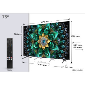TCL Smart TV 75Q6C Seria Q6C 189cm 4K UHD HDR