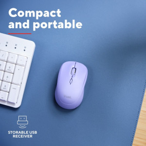 Trust Yvi+ Compact Multi-Device Wireless Purple