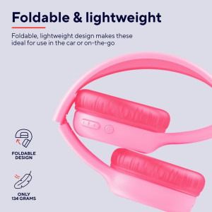 Trust On-Ear, Nouna Wireless Pink