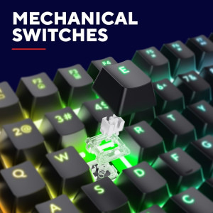 Tastatura Gaming Trust GXT 871 Zora RGB Huano Switch Mecanica