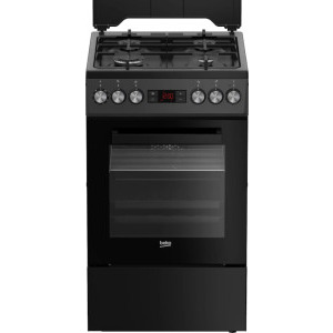 Aragaz Beko FSM52330DAON, Mixt, 4 arzatoare, Sistem de siguranta, Aprindere integrata, SteamShine Cleaning, 3D Cooking, Grill, Clasa A, 50 cm, Antracit
