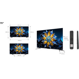 TCL Smart TV QLED 75C61B Pro Seria C61B Pro 189cm 4K UHD HDR