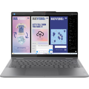 Lenovo 14'' Yoga 7 2-in-1 14ILL10, WUXGA OLED Touch, Procesor Intel® Core™ Ultra 7 256V (12M Cache, up to 4.80 GHz), 16GB LPDDR5X, 1TB SSD, Intel Arc 140V, Win 11 Pro, Luna Grey, 3Yr Onsite Premium Care