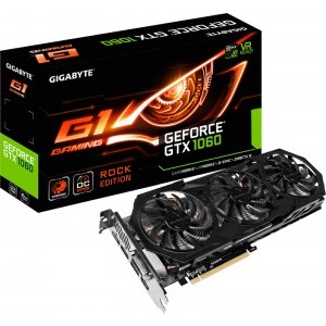 GIGABYTE GeForce GTX 1060 G1 ROCK 6GB GDDR5 192-bit