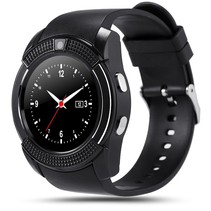 SmartWatch Cronos V8 negru, curea silicon negru - PC Garage