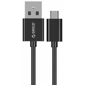 Cablu de date / adaptor Orico ADC-20-V2, USB Male la microUSB Male, 2 m, Black, amperaj maxim suportat 3A
