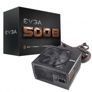 EVGA B1, 80+ Bronze, 500W